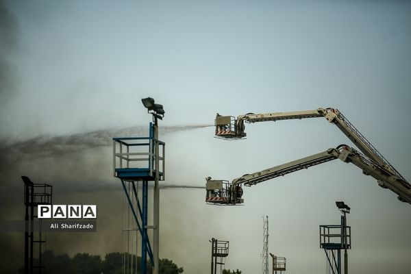 آتش‌سوزی در پالایشگاه نفت تهران