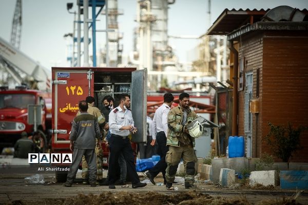 آتش‌سوزی در پالایشگاه نفت تهران