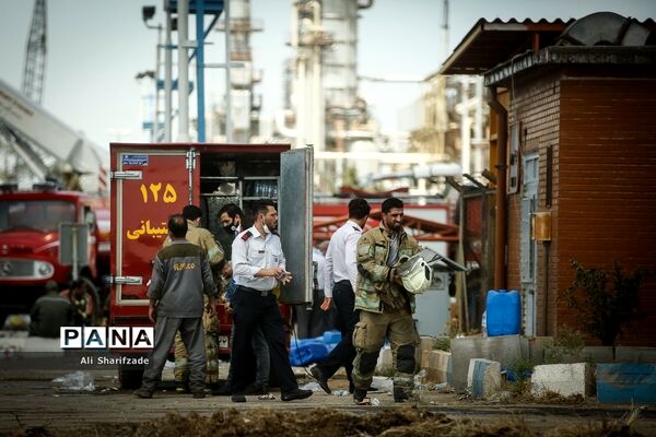 آتش‌سوزی در پالایشگاه نفت تهران