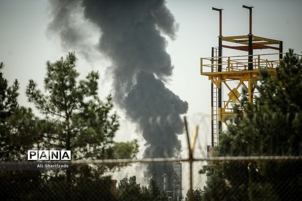آتش‌سوزی در پالایشگاه نفت تهران