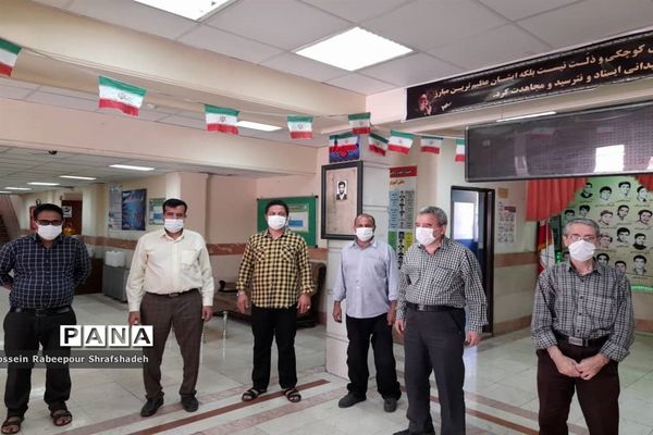 بازدید مدیرکل امور شاهد و ایثارگران وزارت آموزش و پرورش از حوزه امتحانات نهایی منطقه 16 تهران