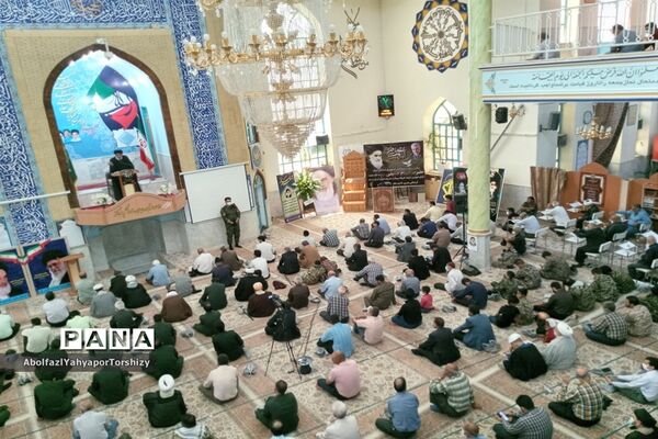 برگزاری مراسم ۱۴ خرداد در نماز جمعه  کاشمر در مصلی مسجد جامع  شهرستان