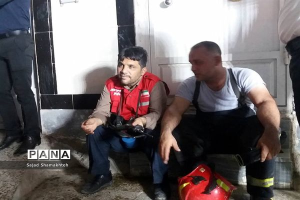 کشته شدن۲ نفر  براثر آتش سوزی و ریزش آوار در اهواز