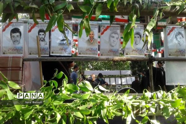 مراسم تشییع پیکر دو شهید گمنام