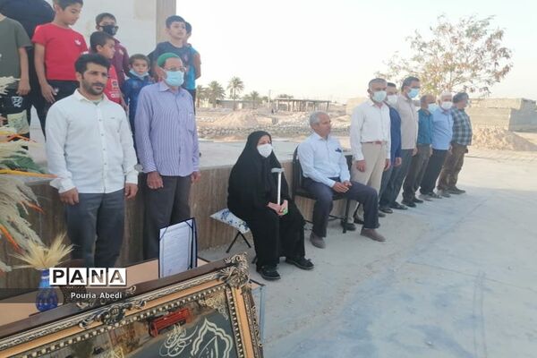 کاشت درخت به مناسبت روز دختر بیاد فاطمه خضری مقدم در روستای احمد آباد
