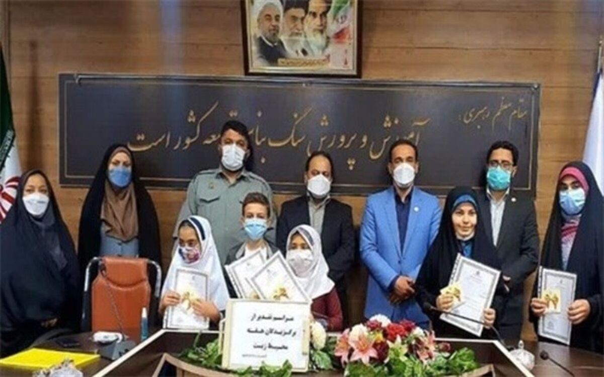 مراسم تقدیر از برگزیدگان مسابقه نقاشی هفته محیط زیست