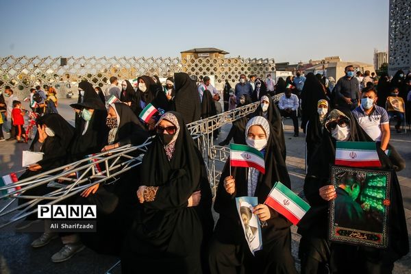 جشن پیروزی ابراهیم رئیسی در انتخابات ریاست جمهوری