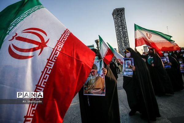 جشن پیروزی ابراهیم رئیسی در انتخابات ریاست جمهوری