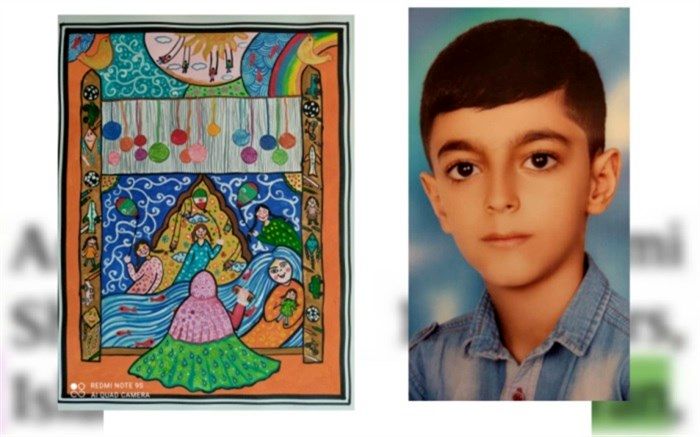 امیرحسین حکمی، دانش آموز برگزیده مسابقات جهانی نقاشی شد