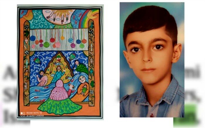 امیرحسین حکمی، دانش آموز برگزیده مسابقات جهانی نقاشی شد