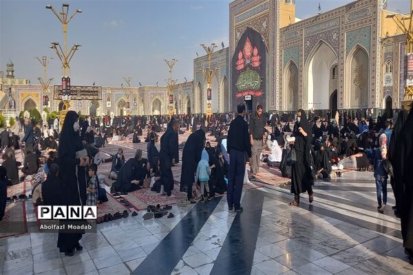 عزاداری پرشور زائرین و مجاورین مشهد مقدس در روز شهادت امام رضا(ع)