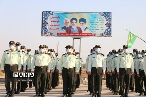 صبحگاه نیروی انتظامی در بوشهر