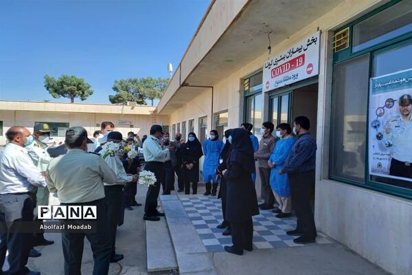 تقدیر مدافعان امنیت کاشمر از مدافعان سلامت