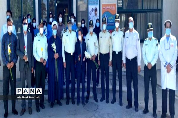 تقدیر مدافعان امنیت کاشمر از مدافعان سلامت
