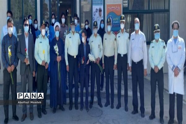 تقدیر مدافعان امنیت کاشمر از مدافعان سلامت