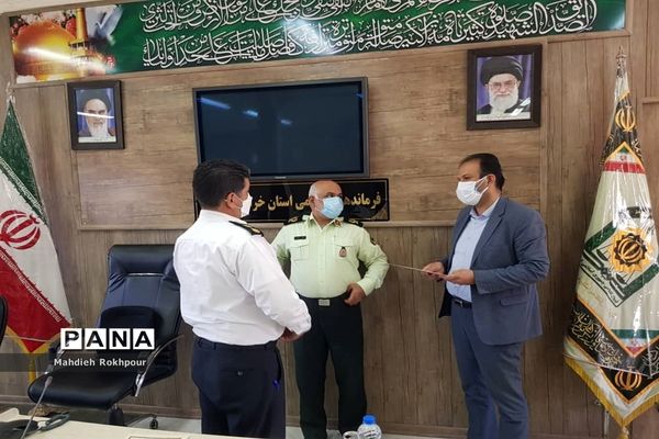 دیدار رئیس و اعضای شورای هماهنگی راه و شهرسازی خراسان جنوبی با فرماندهی  انتظامی استان