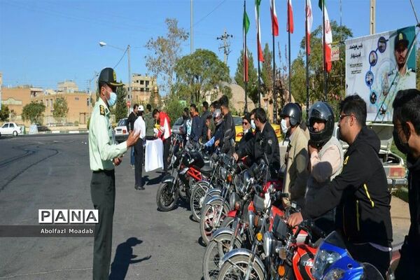 برگزاری رزمایش شهری موتورسواران قانونمند در هفته نیروی انتظامی