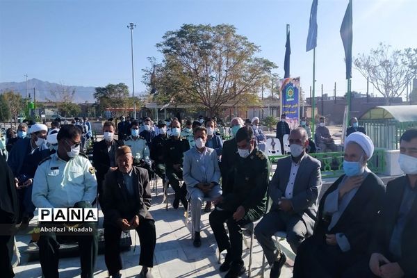 برگزاری آیین غبار روبی و عطر افشانی مزار شهدا روستای دهنو خلیل آباد