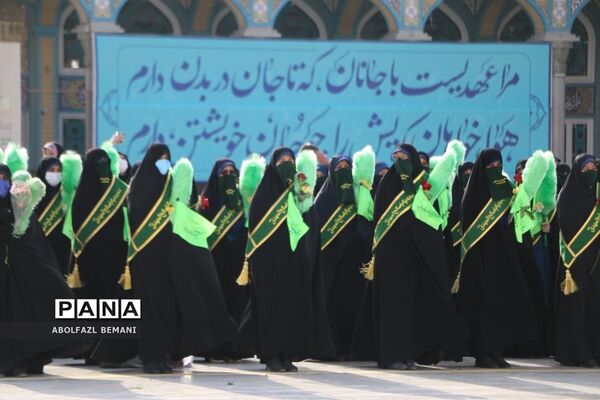 آیین «عهد سربازی» در مسجد مقدس جمکران