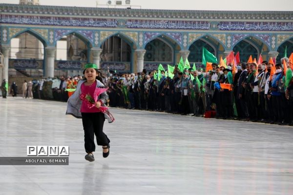 آیین «عهد سربازی» در مسجد مقدس جمکران