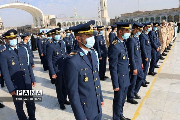 آیین «عهد سربازی» در مسجد مقدس جمکران