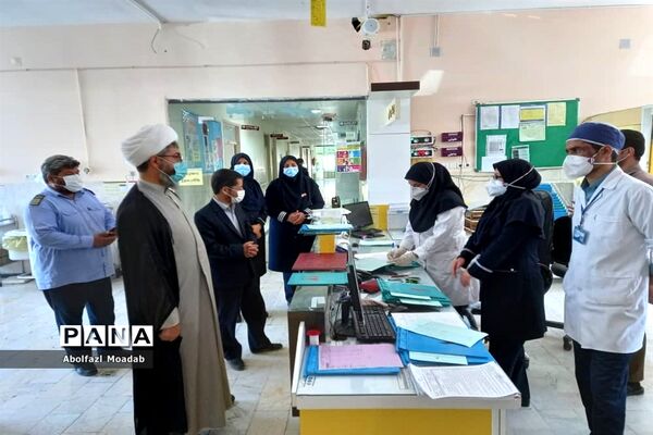 بازدید وتقدیر امام جمعه کاشمر از زحمات کادر درمان
