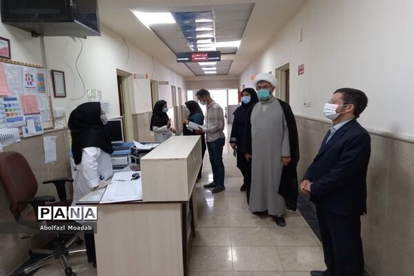 بازدید وتقدیر امام جمعه کاشمر از زحمات کادر درمان