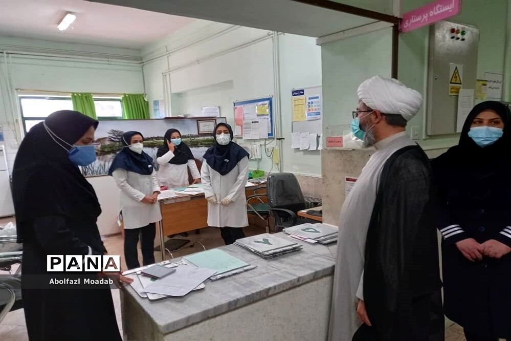 بازدید وتقدیر امام جمعه کاشمر از زحمات کادر درمان