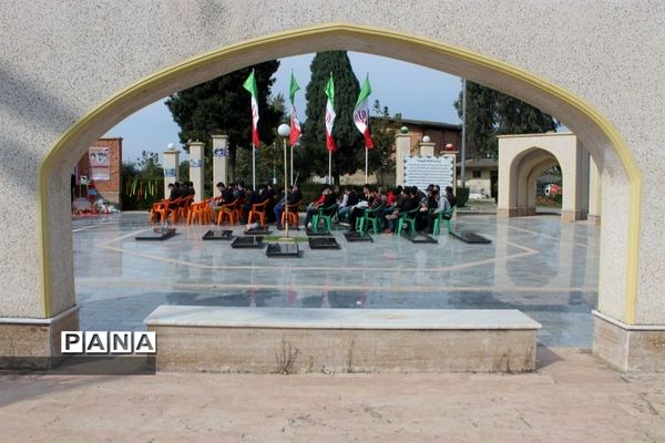 آیین افتتاح هفته بسیج دانش‌آموزی در شهرستان گلوگاه