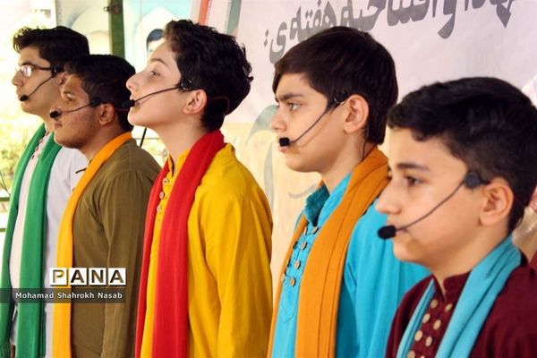 آیین میثاق با شهدا و افتتاحیه هفته بسیج دانش‌آموزی در اهواز