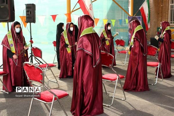 آیین نمادین زنگ استانی پدافند غیرعامل در اهواز