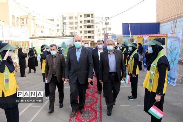 آیین نمادین زنگ استانی پدافند غیرعامل در اهواز