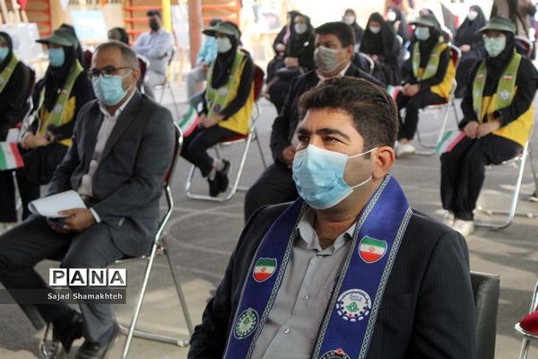 آیین نمادین زنگ استانی پدافند غیرعامل در اهواز