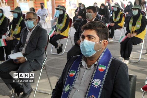 آیین نمادین زنگ استانی پدافند غیرعامل در اهواز