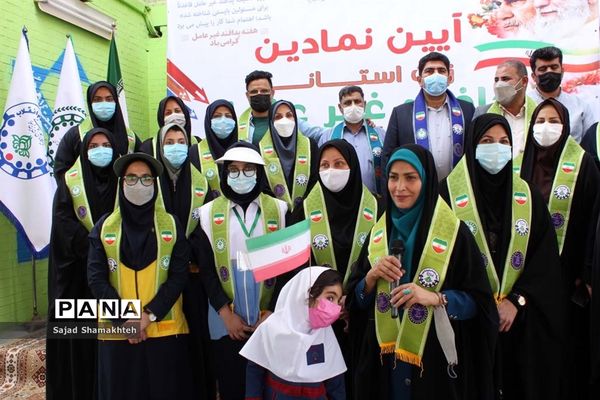 آیین نمادین زنگ استانی پدافند غیرعامل در اهواز