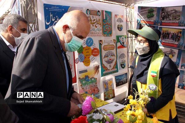 آیین نمادین زنگ استانی پدافند غیرعامل در اهواز