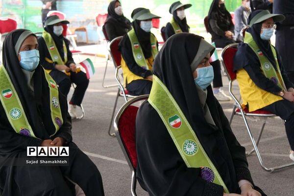 آیین نمادین زنگ استانی پدافند غیرعامل در اهواز