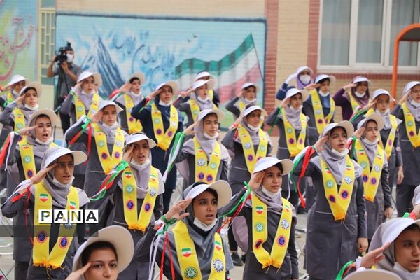 مانور بزرگ فرزندان روح الله زنگ استکبارستیزی در شهرستان قدس