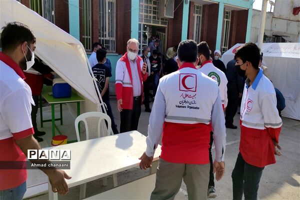 مانور پدافند غیرعامل در مدارس کارون