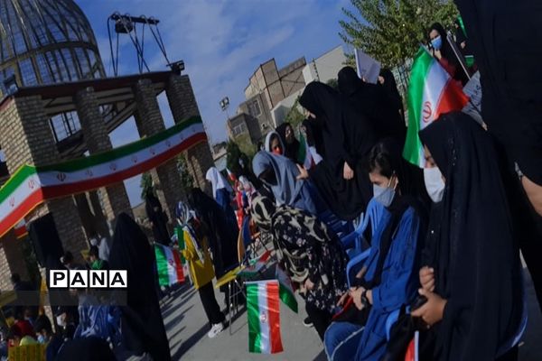 فریاد استکبار ستیزی در گلزار شهدا جوادآباد