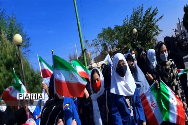فریاد استکبار ستیزی در گلزار شهدا جوادآباد