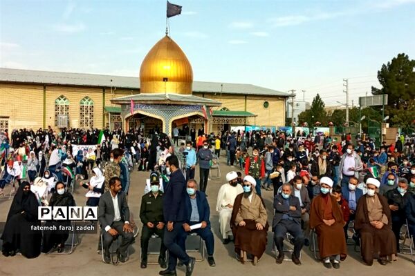 تجمع دانش‌آموزان حسن آباد فشافویه در یوم‌الله سیزدهم آبان