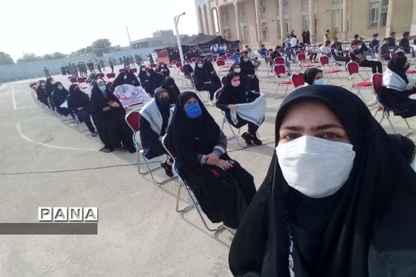 مراسم 13 آبان در دبیرستان قدس  شهرستان حمیدیه