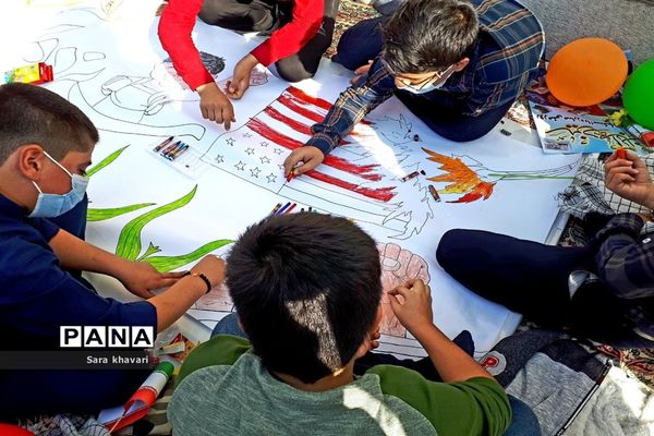 حماسه دانش‌آموزان  پیشوا در روز ۱۳ آبان