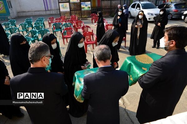 بزرگداشت مقام حضرت عبدالعظیم حسنی در هنرستان آل یاسین منطقه ۱۲