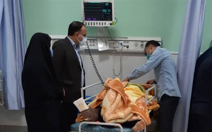 عیادت مدیر آموزش و پرورش کلات از مجروحین فرهنگی سانحه تصادف