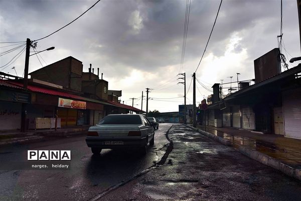 نخستین بارش پاییزی در امیدیه