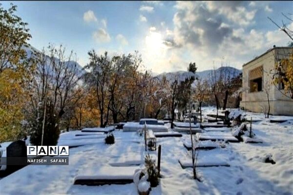 برف در  روستای انجیله