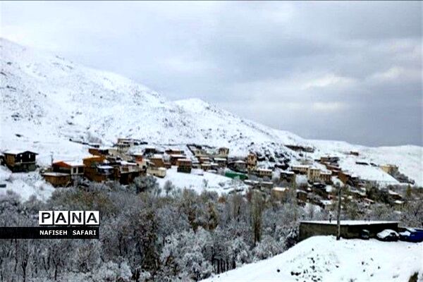 برف در  روستای انجیله