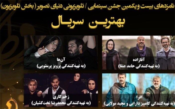 اعلام نامزد‌‌های بخش تلویزیون بیست و یکمین جشن حافظ